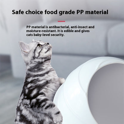 Litter Box Large Fully Enclosed Cat Litter Basin - side view - PET'S FUN | cat supplies