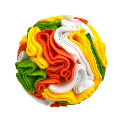 Pet Sniffing Toy Ball Molars Colorful Ball - detail view - PET'S FUN | dog entertainment